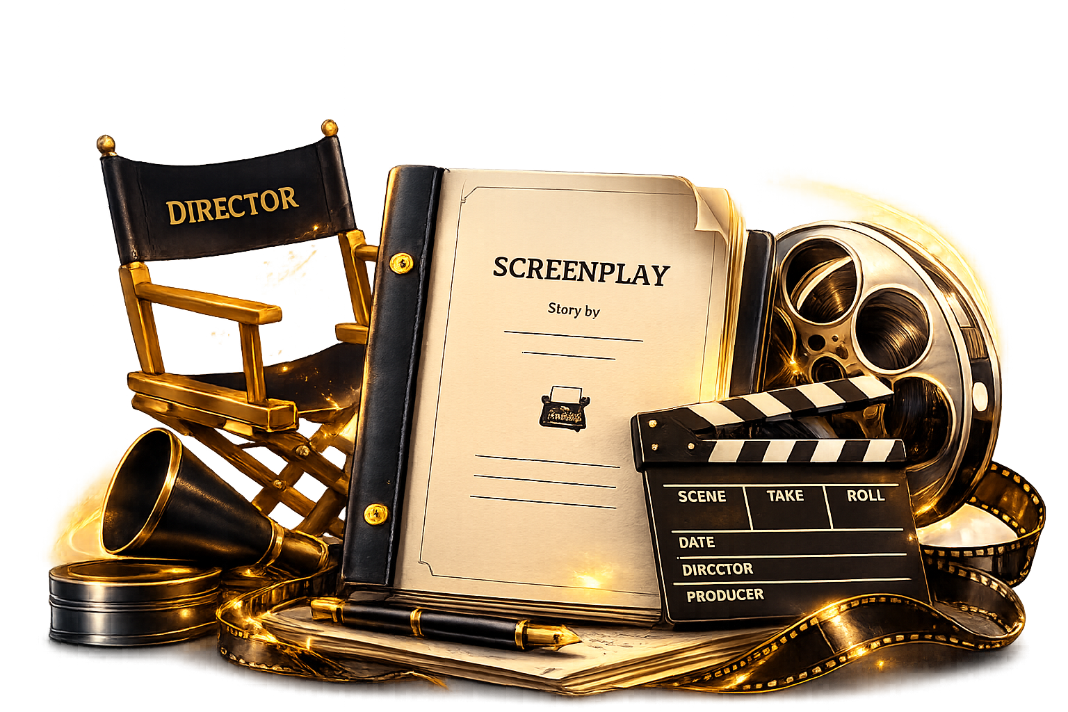 Movie Script Illustration